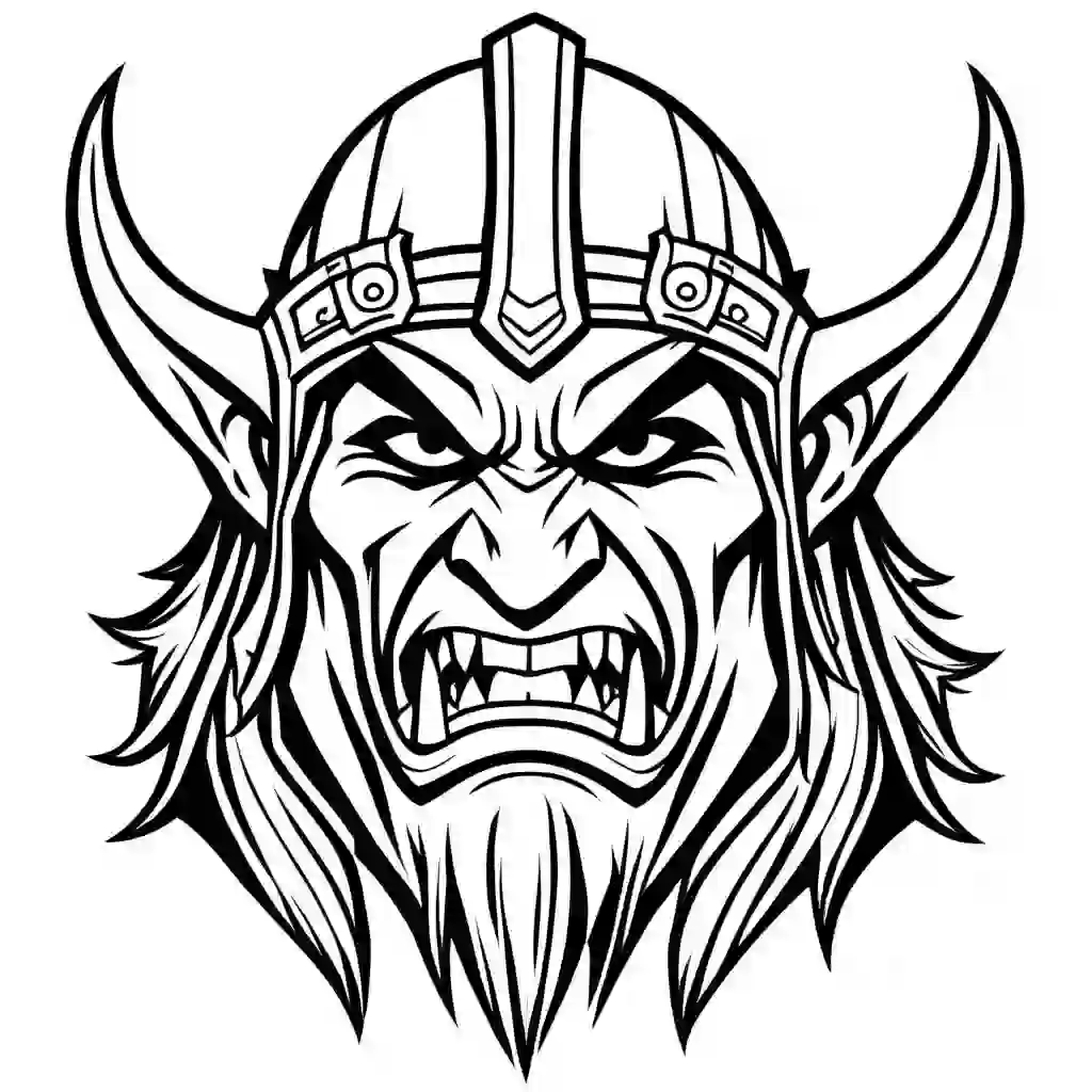 Orcs coloring pages